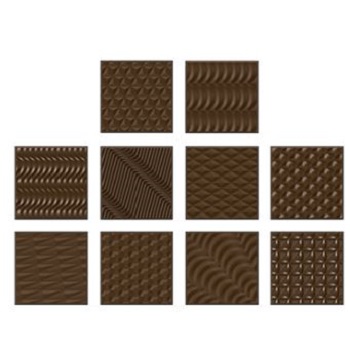 Implast 7g Square Tasting Tablet Polycarbonate Chocolate Mould